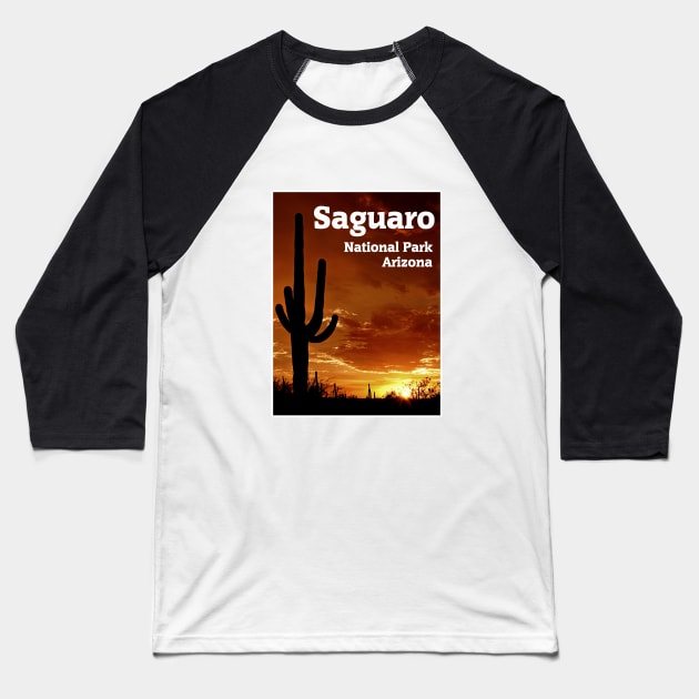 Saguaro National Park Baseball T-Shirt by Naves